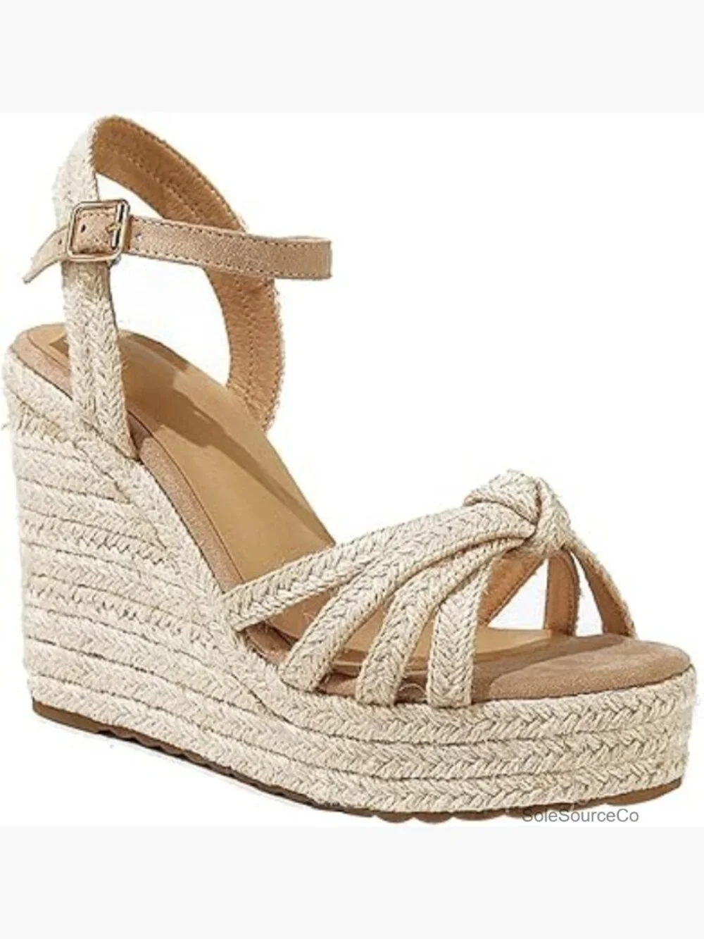 Braided Espadrille Wedge Platform Sandals Ankle Strap Open Toe Summer